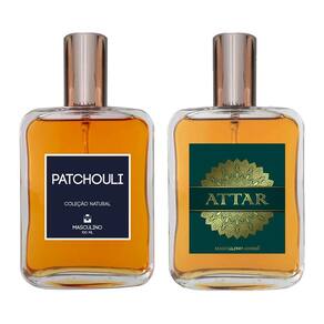Kit Perfume Masculino - Patchouli Clássico + Attar 100Ml