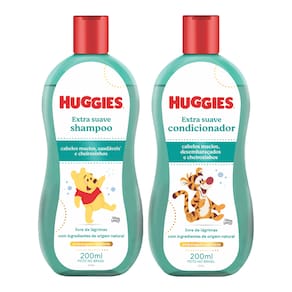 Kit Shampoo e Condicionador Huggies Extra Suave 200ml