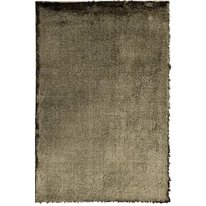 Tapete P/ Sala Super Peludo Joy Marrom Esverdeado 1,00x1,50 São Carlos