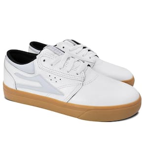 Tênis Lakai Griffin White Gum Leather