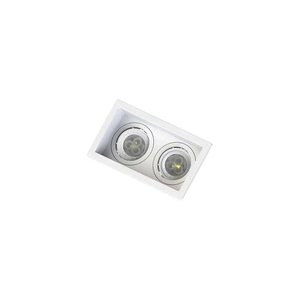 Spot Embutir Recuado Save Energy 2 Lâmpadas Mr11 Gu10 Bivolt