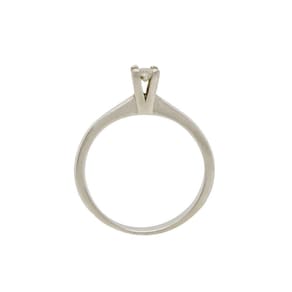 Anel Solitário com Zircônio branco Prata 925 Aro 16 - J25939