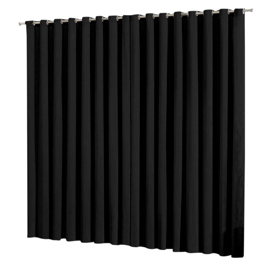 Cortina Blackout Em Tecido 7,00X2,50 Corta Luz Preto
