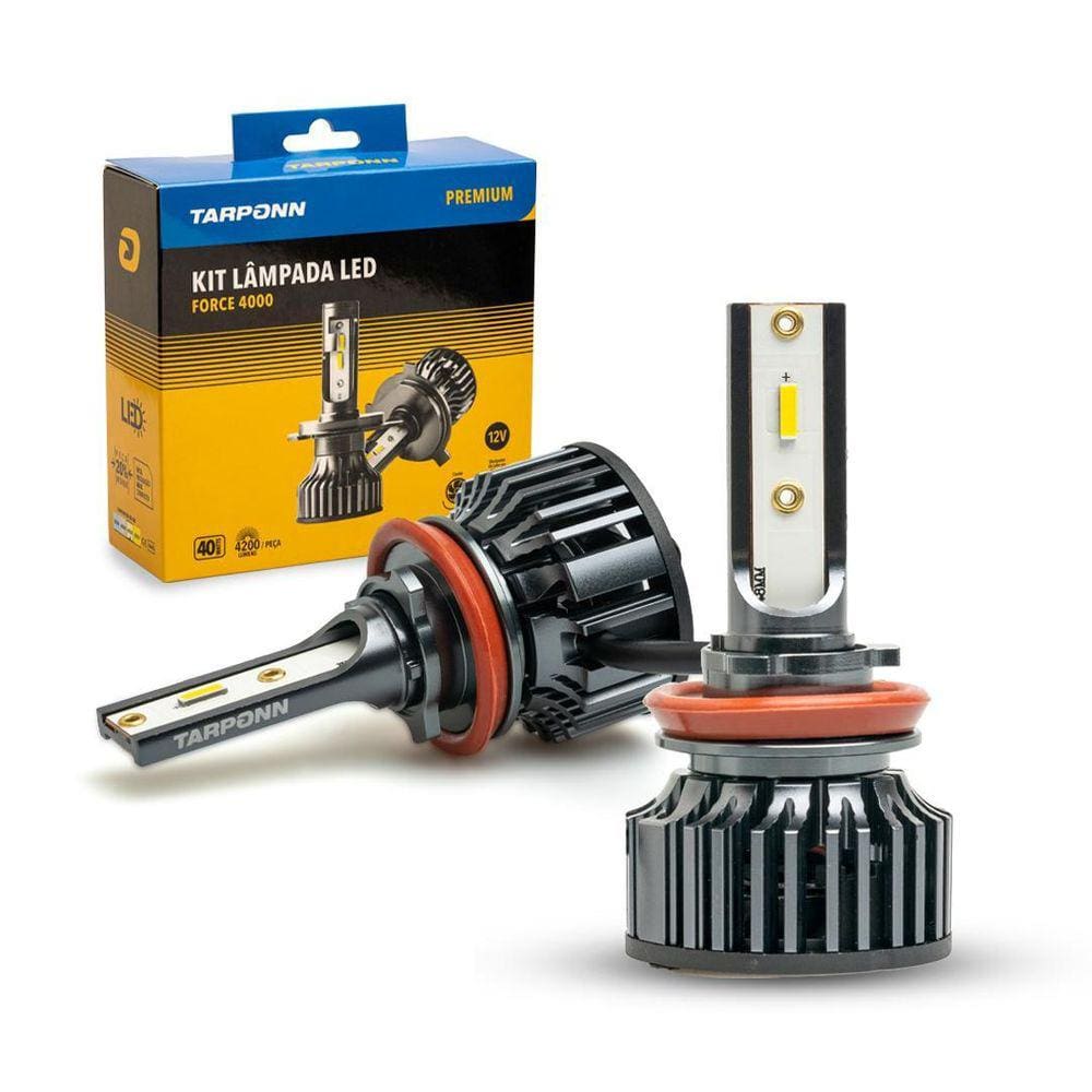 Kit Lâmpada Led Force Premium 4K 8.400 Lms H8/H9/H11/H16-A