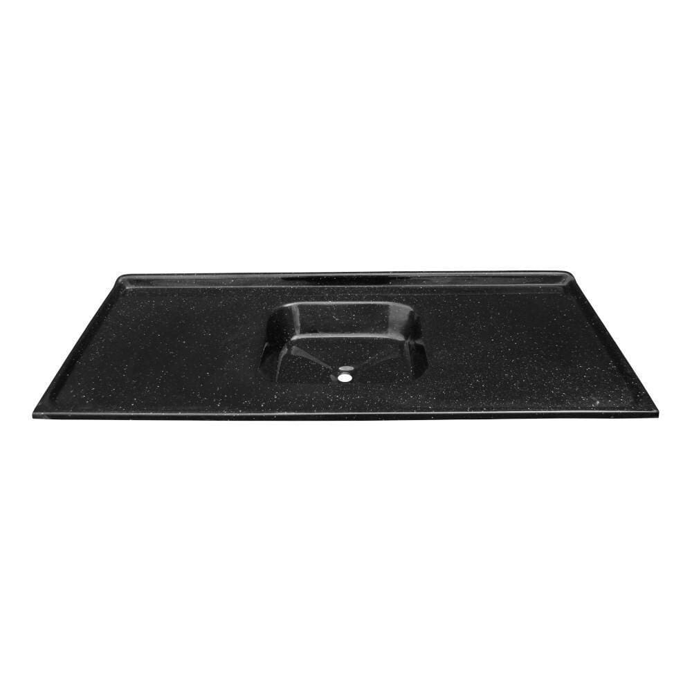 Bacia Com Cuba Para Cozinha Flipper 1,20m Marmorite