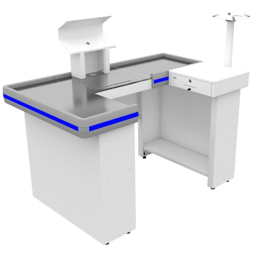 Checkout Flex De 1,50M Em U Bilateral C/Kit Automação e Recorte Para Balança - Amapá