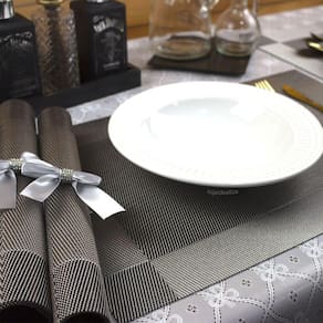 10 Jogo Americano Mesa Posta Luxo Restaurante Bar Pvc St Cz