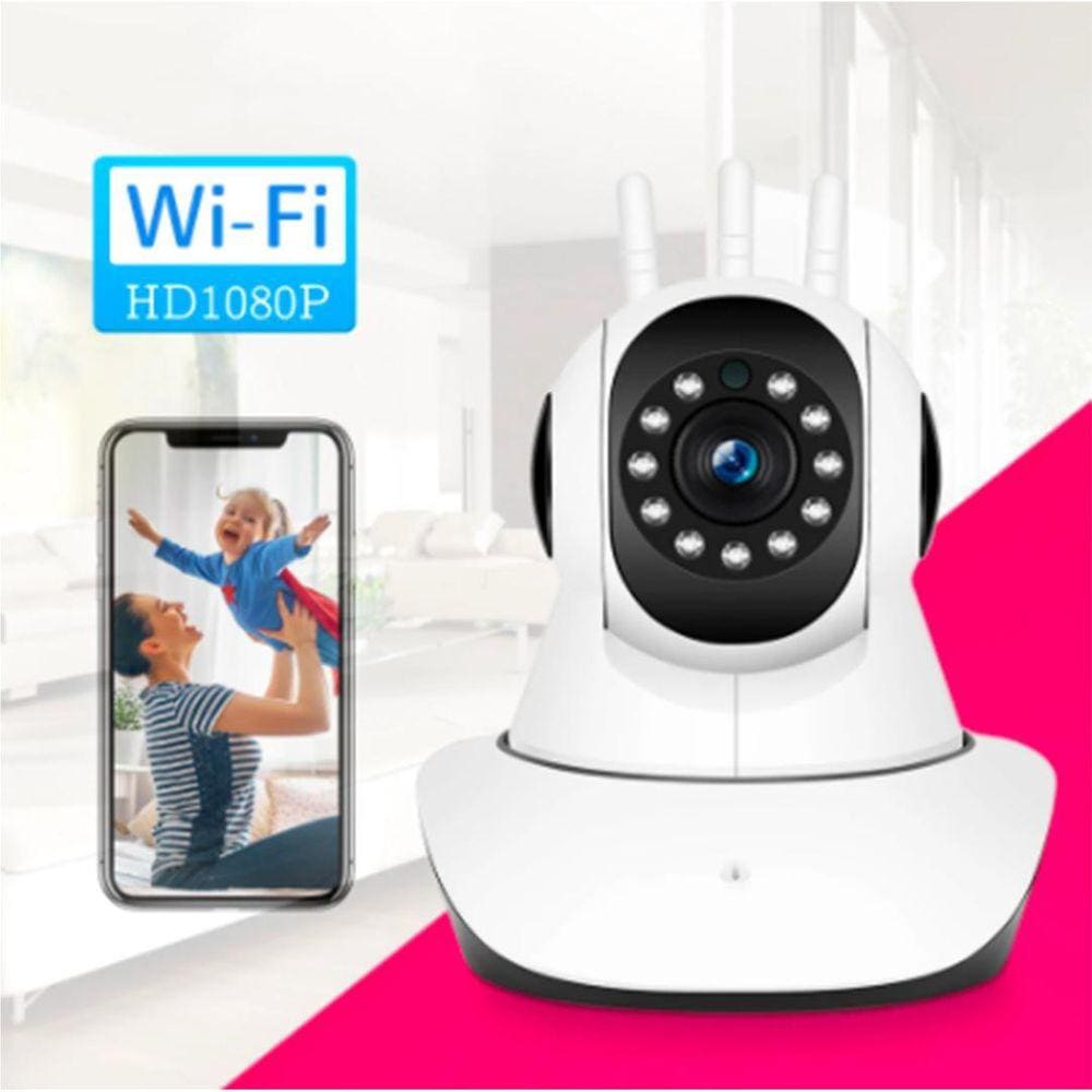 Câmera Ip Segurança Quarto Infantil Wireless 360º,