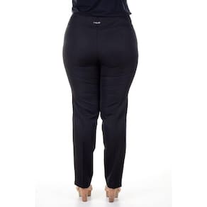 Calça Social Feminina Plus Size para Uniformes de Two Way - Preta