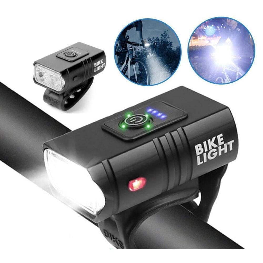Farol Frontal Bike 2 Leds Recarregável Usb: Eficiência