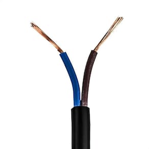 Cabo Pp 2x1,00 Mm Elétrico Flexível Preto - 5 Metros