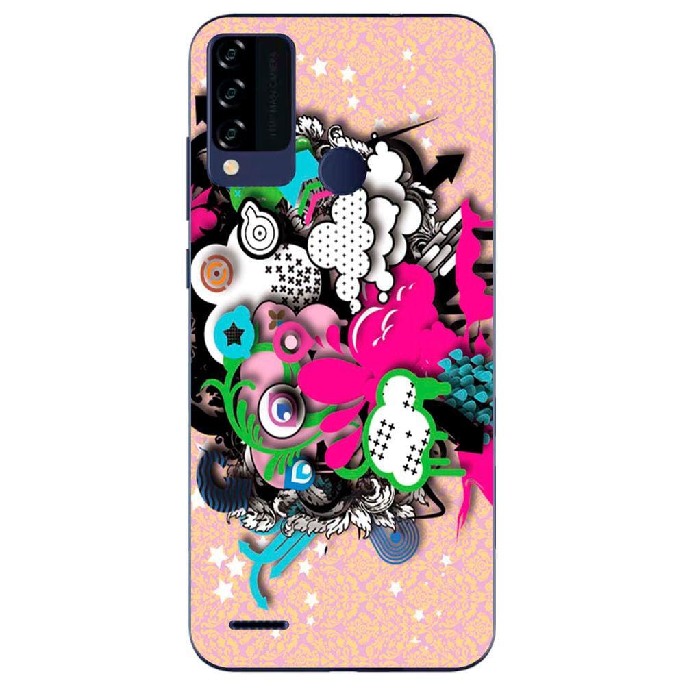 Capa Adesivo Skin104 Verso Para Blu B9