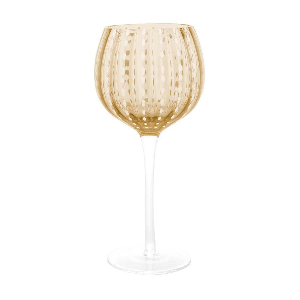 2 Taças Para Vinho Wolff Orquídea De Vidro Âmbar 450Ml