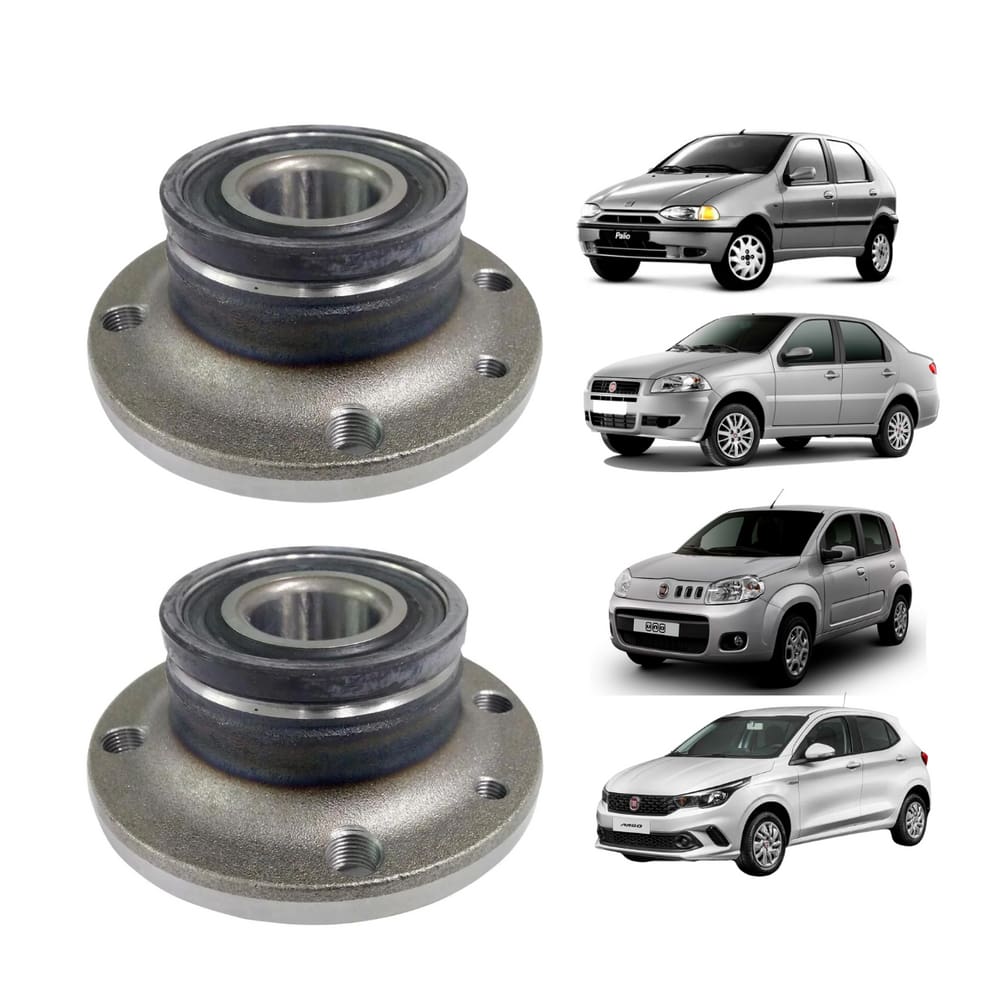 Cubo Roda Traseiro 4 Furos Direito + Esquerdo Nakata Fiat Argo 2017 A 2020
