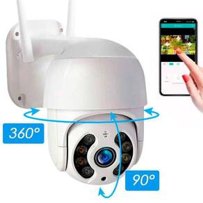 Câmera Ip Externa À Prova D`Água Wi-Fi Infravermelho Full Hd