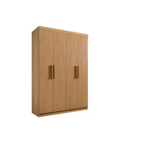 Guarda Roupa Solteiro 4 Portas 3 Gavetas - Colibri-Cinamomo - Móveis D`Doro