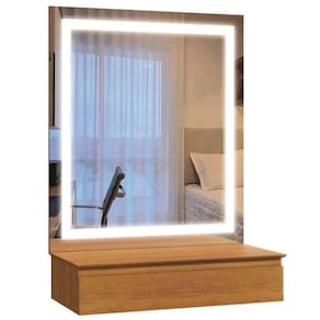 Penteadeira Camarim 1 Gaveta Paris com Espelho Led Mavaular