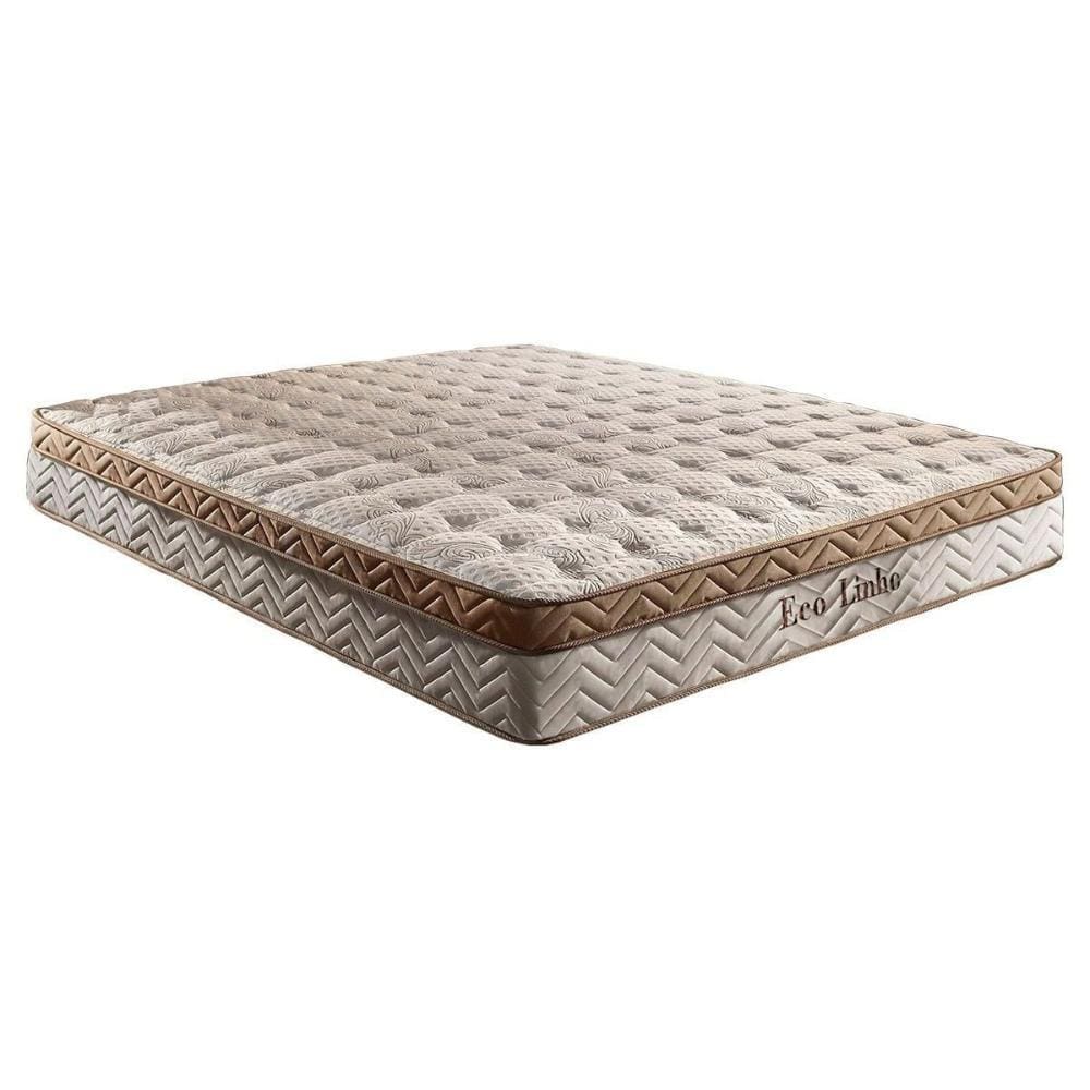 Colchão Queen Molas MasterPocket Ensacadas Eco Linho Euro Pillow (158x198x32) - Paropas