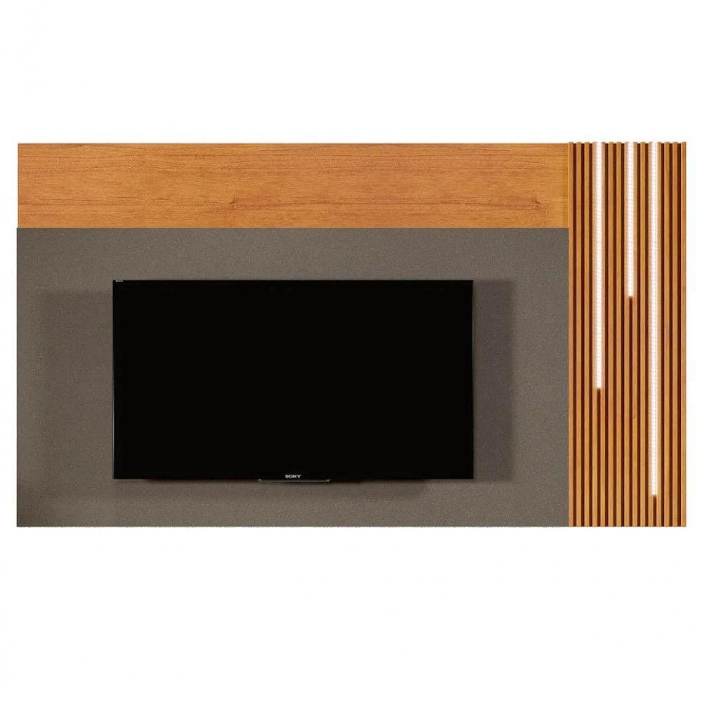 Painel para Tv 75 Ripado C/Led Cascata Valencia Mavaular