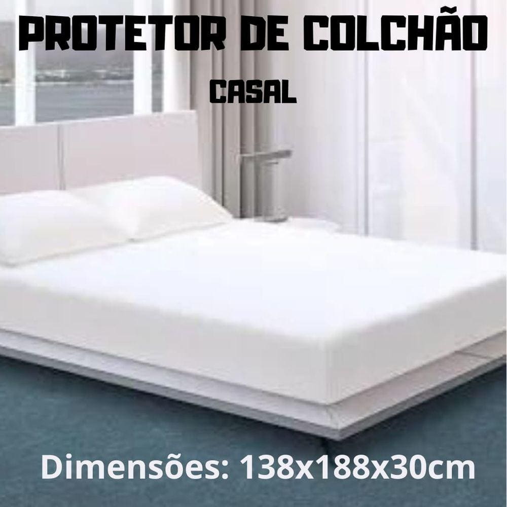 Protetor De Colchão Casal Branco