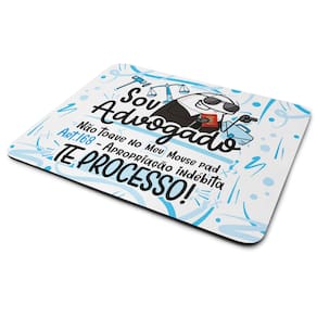 Mouse Pad Profissões - Sou advogado! Emborrachado
