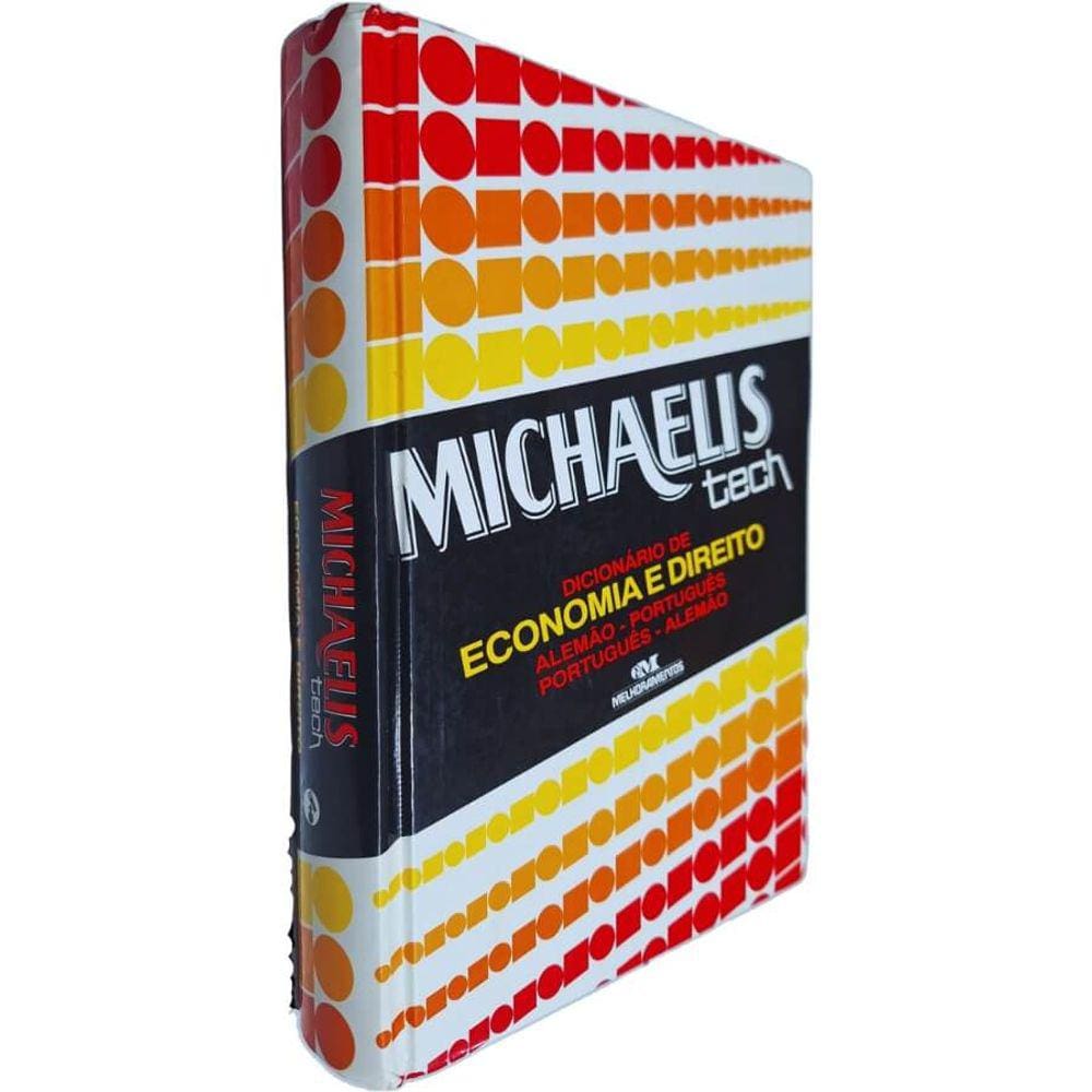 Livro Físico Dicionário de Economia e Direito Alemão - Português Português - Alemão Michaelis Tech