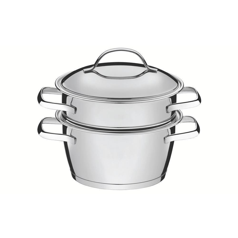 Cuscuzeira Allegra Inox Com Fundo Triplo 2 Peças Tramontina