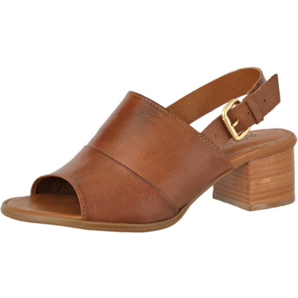 Sandalia Fechada Couro Feminina Salto Quadrado Confortavel Antiderrapante Extra Macia Elegante