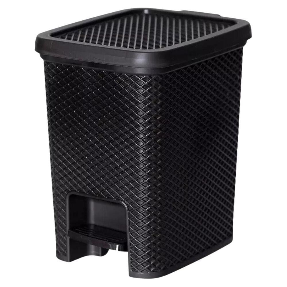 Lixeira De Banheiro Moderna Quarto 6 Lt Com Pedal Multiuso
