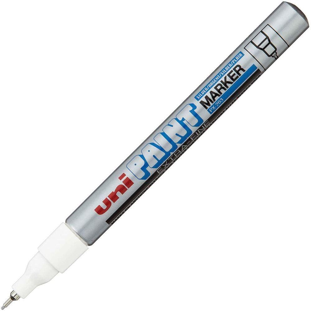 Marcador Permanente Uni Paint Uni-Ball Prata Extra Fino PX-203