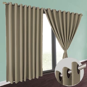 cortina blackout Brenda tecido grosso 8,00 x 2,70 sala preto