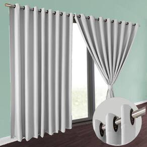 cortina blackout Brenda em tecido grosso 5,50 x 2,50 marrom