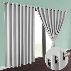 cortina blackout sala corta luz 6,00 x 2,40 Brenda bege