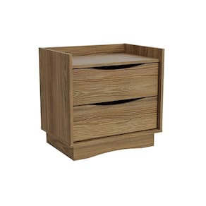 Mesa Cabeceira Casal 2 Gavetas M261 Nogueira - Kappesberg