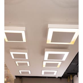 Plafon Ghost 35x35cm Led 8,4w 3000k Ip20 Branco