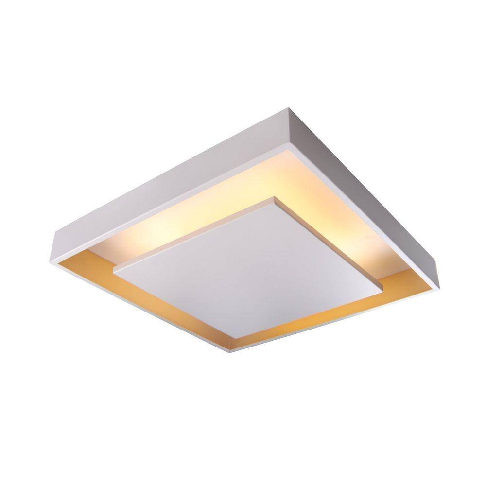 Plafon Ghost 47x47cm Led 17w 3000k Ip20 Branco