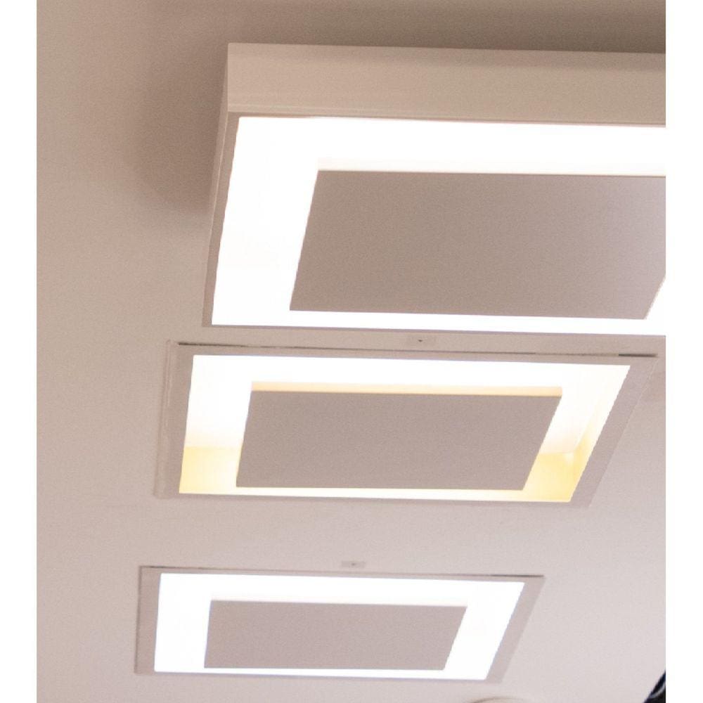 Plafon Ghost 47x47cm Led 17w 3000k Ip20 Branco