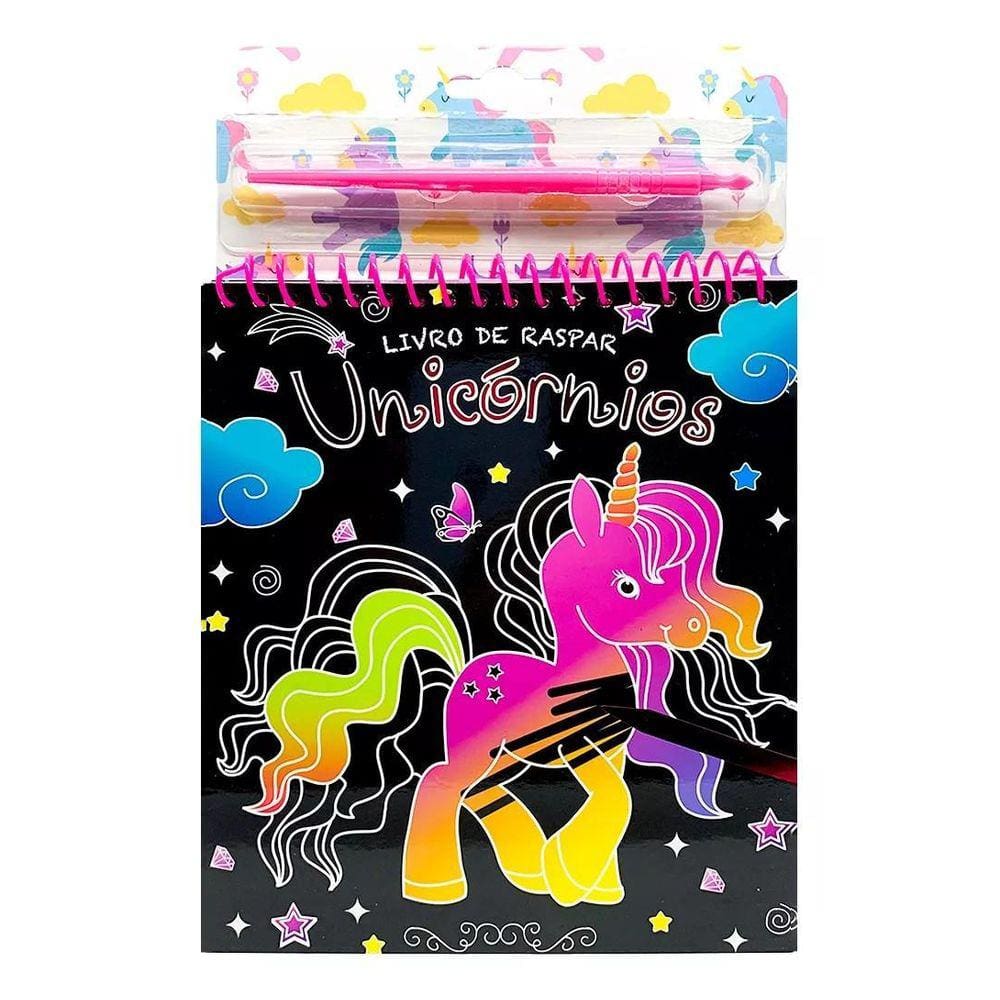 Livro De Raspar - Unicórnios
