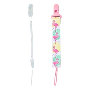 Combo 1 Prendedor De Chupeta Estampado E 1 Mola Pietra Baby