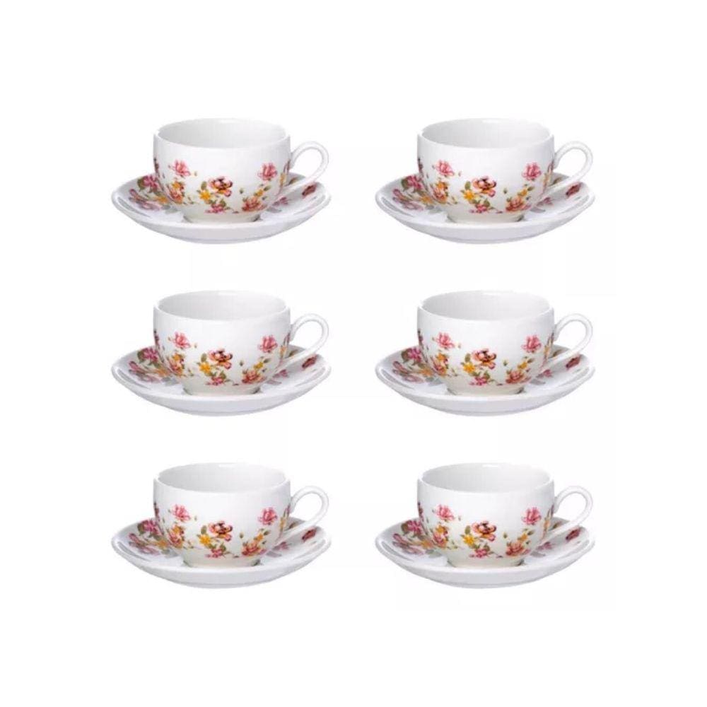 Xicara De Cha Le Jardin 160Ml 6Pc Hauskraft