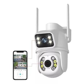 Câmera Wifi Externa Dupla Visão 6Mp Prova Dágua Icsee Infrav