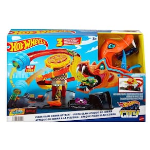 Hot Wheels City Pista Ataque Da Cobra A Pizzaria Mattel