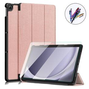 Capa Couro + Película + Caneta Para Tablet Samsung A9+ X210
