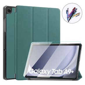 Capa Couro + Película + Caneta Para Tablet Samsung A9+ X210