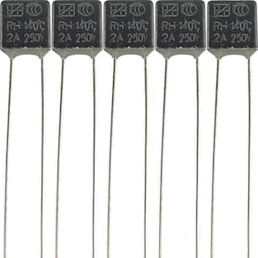 5 Fusível Térmico Motor Ventilador 140ºc 2A 250V 140 Graus