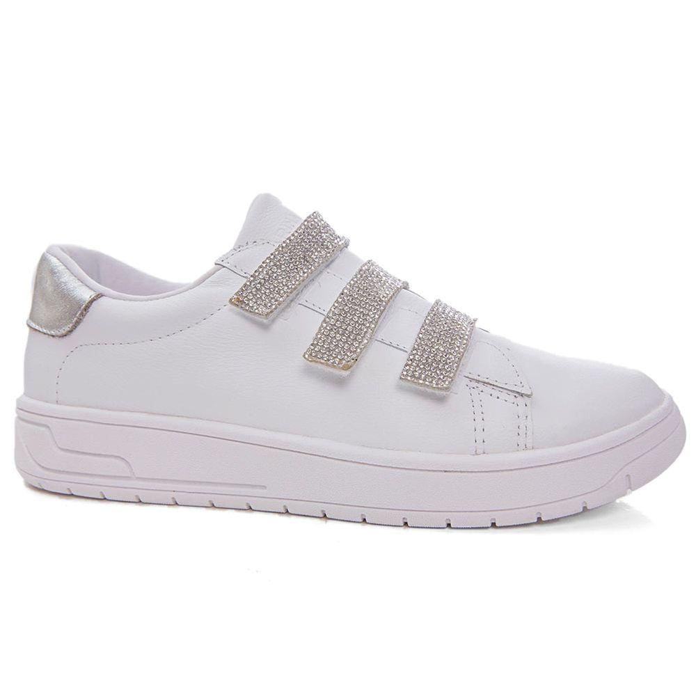 Tênis Marina Mello Feminino 47015-Strass Branco