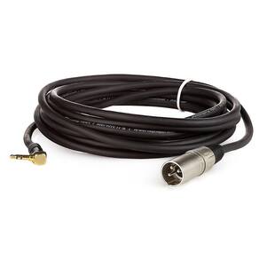 Cabo Profissional Xlr Macho Para P2 90 Graus Estereo - 25 Metros