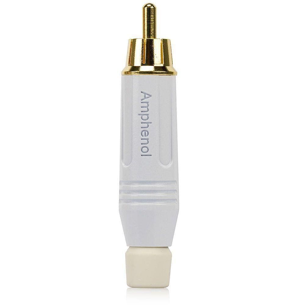 Plug Rca Macho Acpr-wht, Amphenol - Branco
