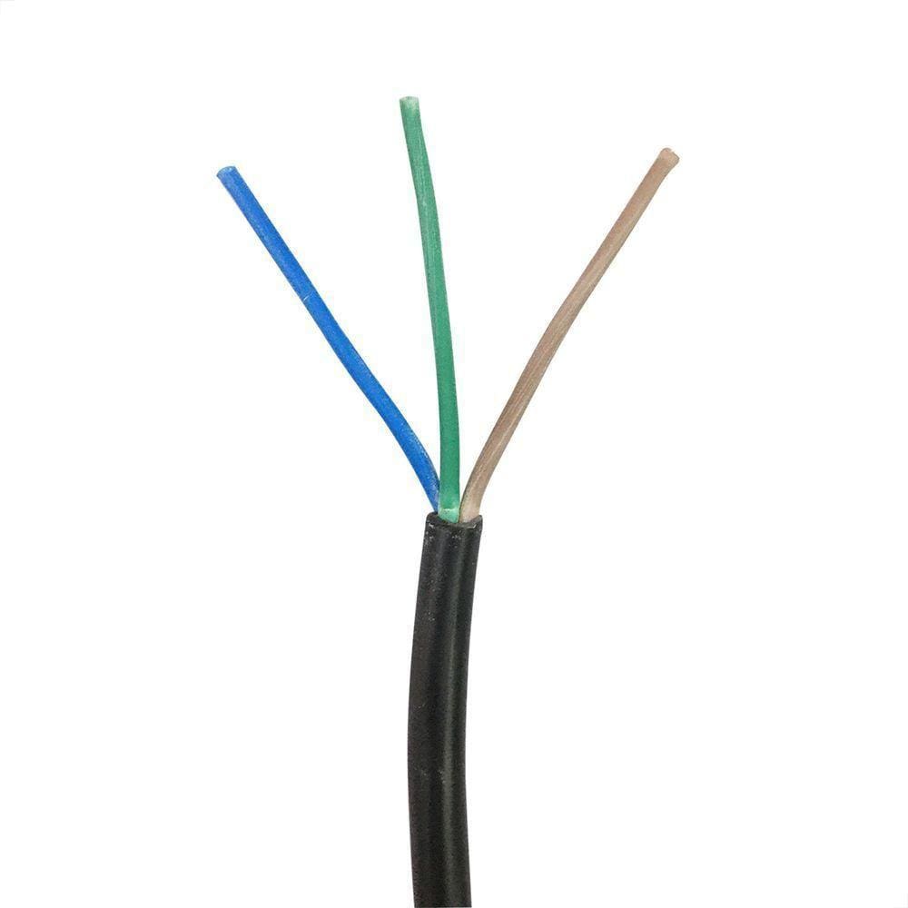 Cabo Pp 3x1,00 Mm Elétrico Flexível Preto - 20 Metros