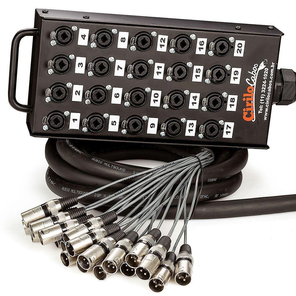Medusa 20 Vias Com Conectores Combo - 5 Metros